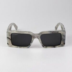 Off-White MILANO Sunglasses – Marble Grey Square Frame | Model OERI097 0807
